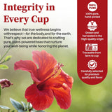 SKMTT Hibiscus Herbal Tea Bags - Caffeine-Free, No Sugar, 60 Teabags