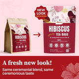 SKMTT Hibiscus Herbal Tea Bags - Caffeine-Free, No Sugar, 60 Teabags