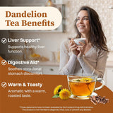SKMTT Dandelion Leaf & Root Herbal Tea Bags - Caffeine-Free, No Sugar, 60 Teabags